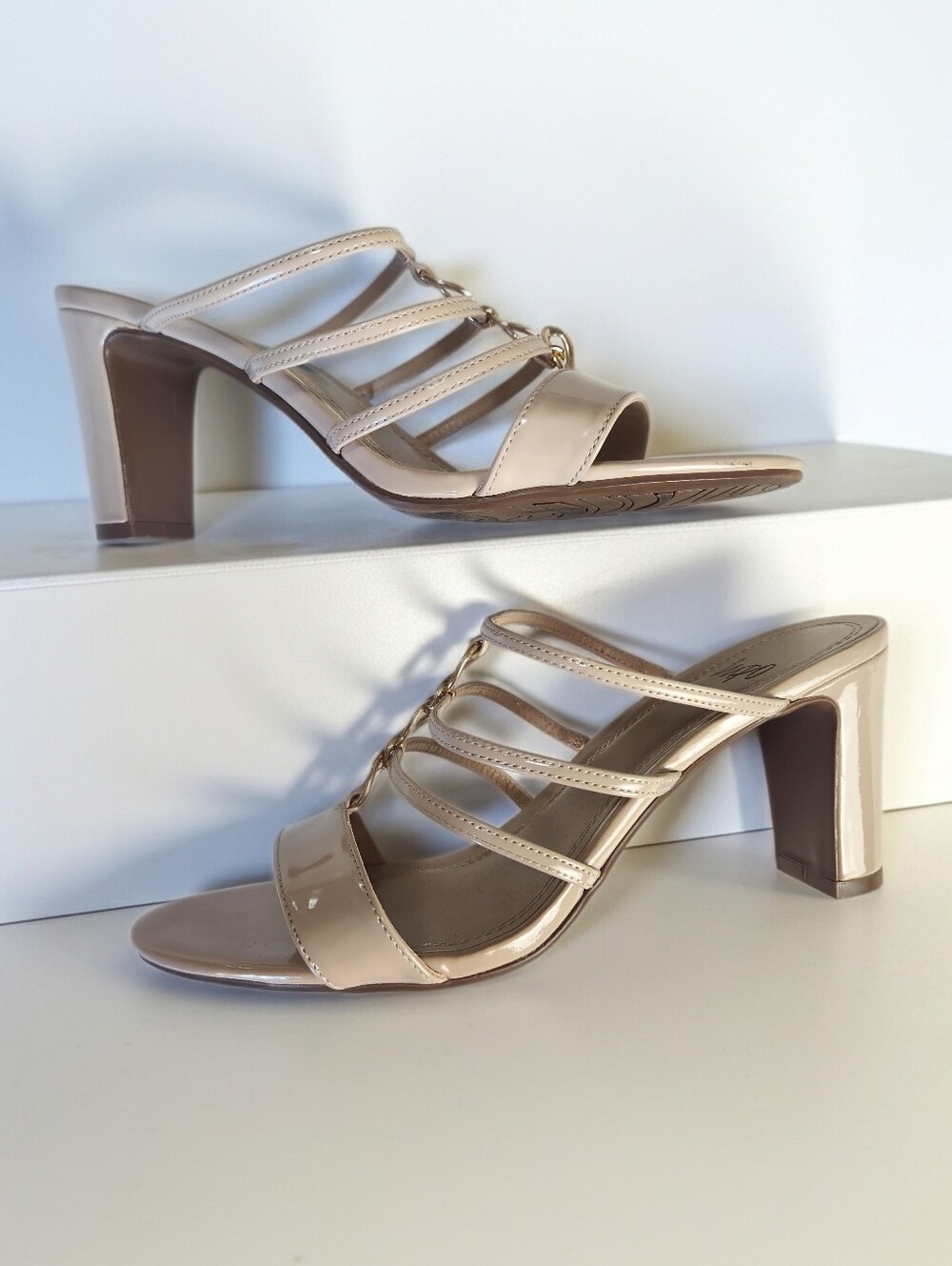 Impo Nude Strappy Summer Sandals Size 10